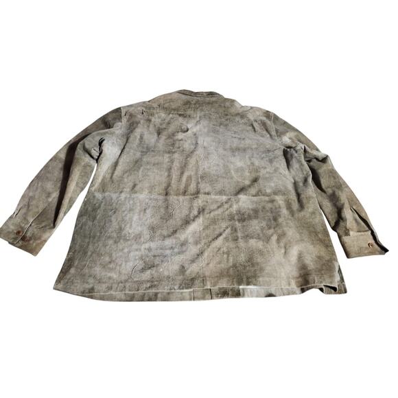 Nat Nast Genuine Leather Jacket Mens Size XXL Suede Pockets Light Brown - Picture 5 of 5